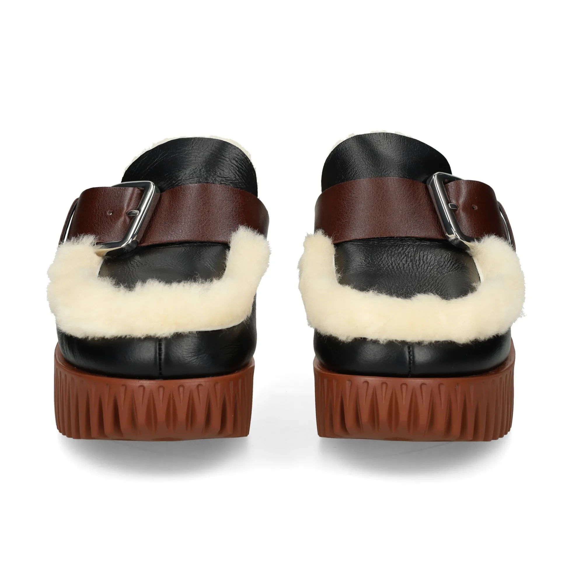 4CCCCEES Zuecos de Mujer PLIA AMBER OREO