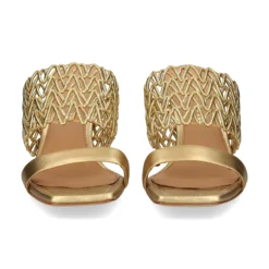 CHANTAL Sandalias con tacón de Mujer 2619 ORO