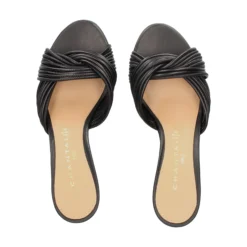CHANTAL Sandalias con tacón de Mujer 2612 NEGRO