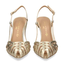 CHANTAL Zapatos de tacón alto 1987 PLATINO