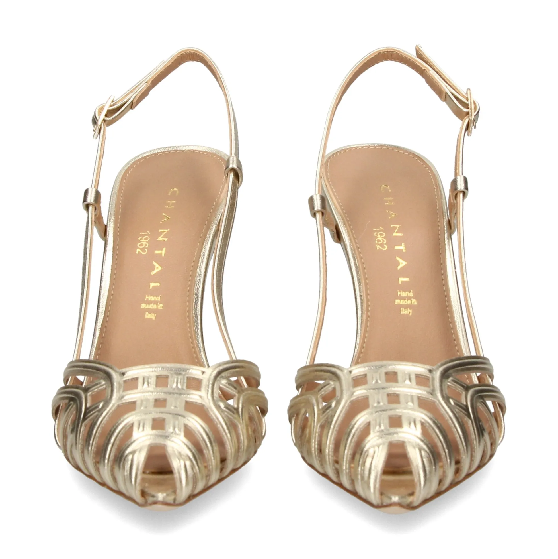 CHANTAL Zapatos de tacón alto 1987 PLATINO