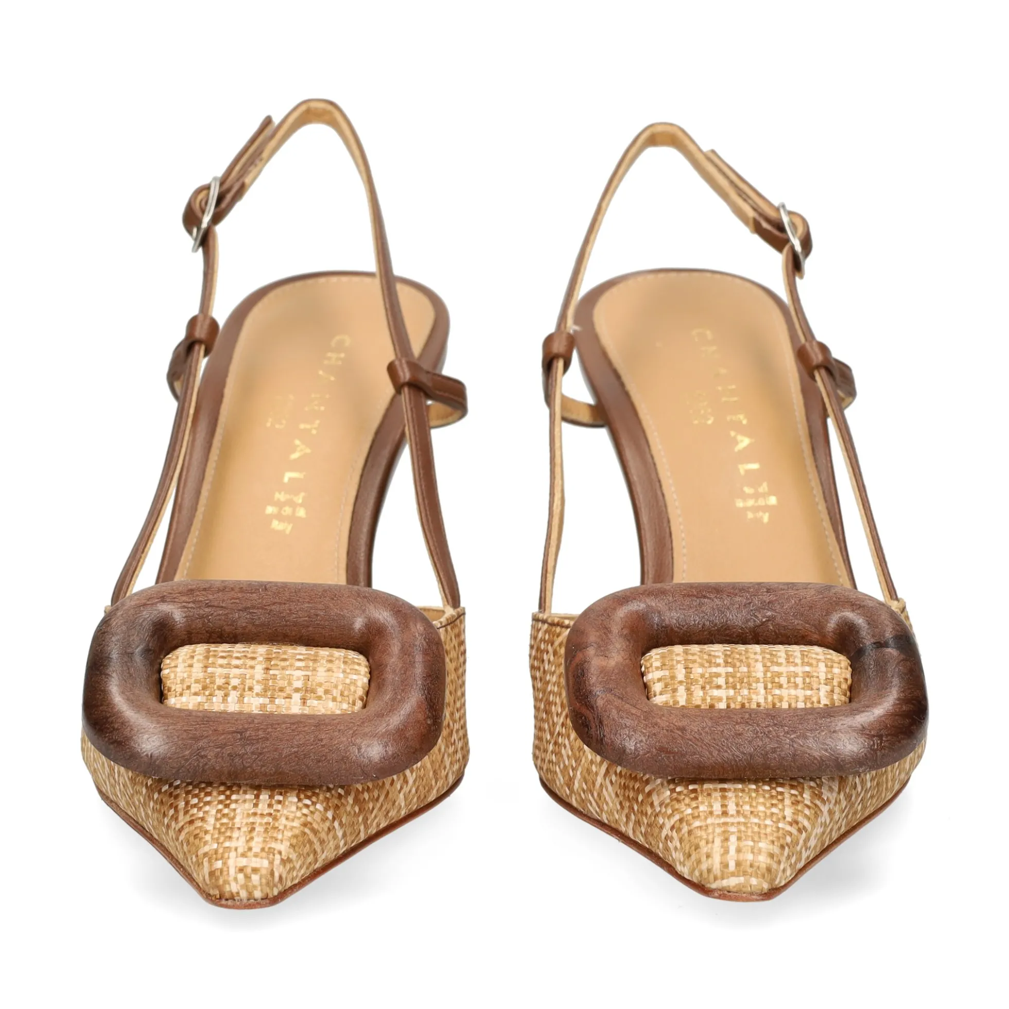 CHANTAL Zapatos de tacón medio de Mujer 2224 CASTORO-CUORO