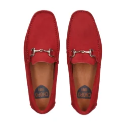 CHOPO Mocasines de Hombre 7709 ROJO