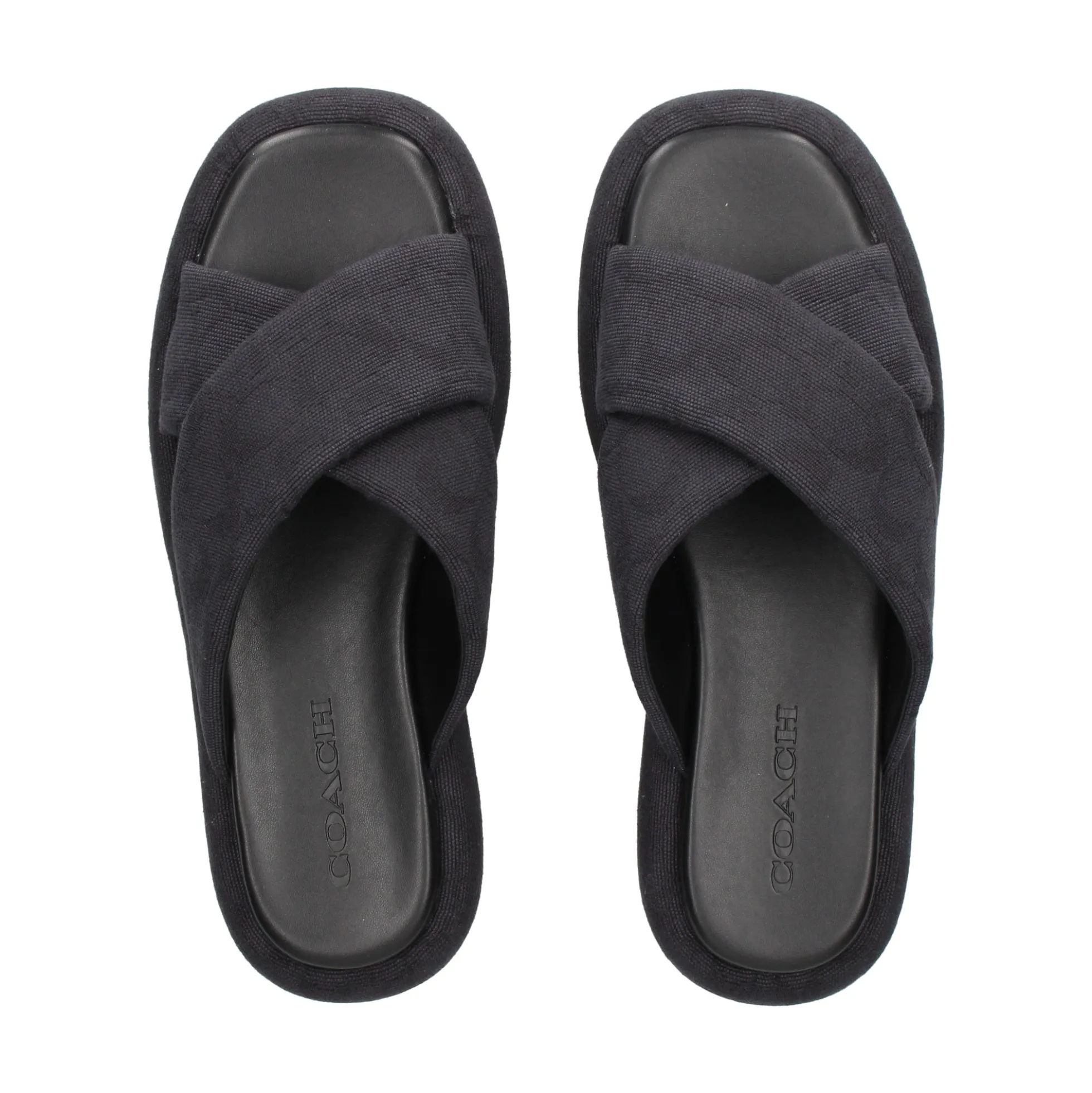 COACH Sandalias con plataforma de Mujer CAS84 NEGRO