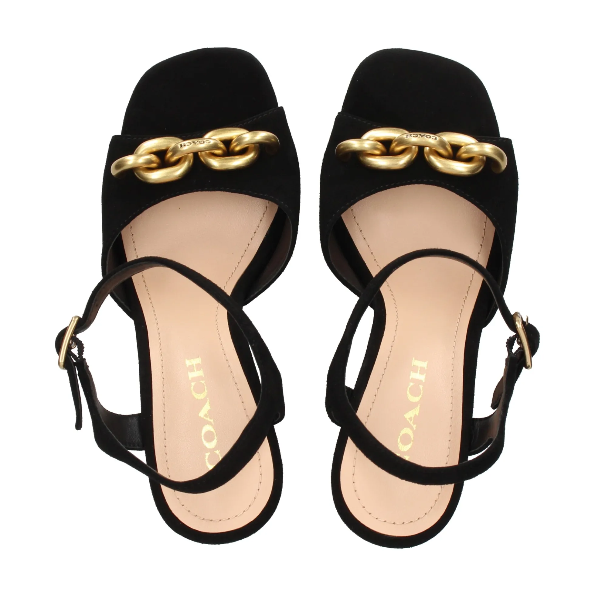 COACH Sandalias con plataforma de Mujer CK007 NEGRO