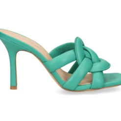 COACH Sandalias con tacón de Mujer C8985 bright green