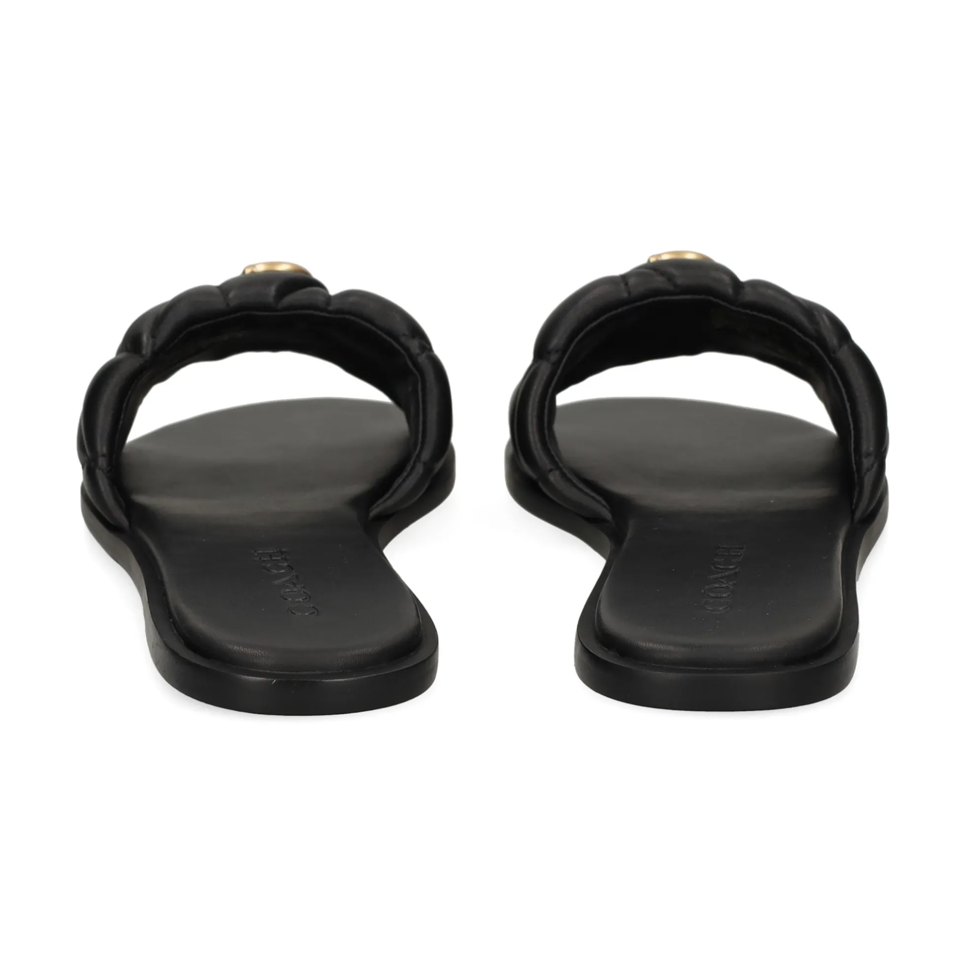 COACH Sandalias planas de Mujer CCM04 NEGRO
