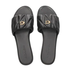 COACH Sandalias planas de Mujer CCM04 NEGRO