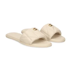 COACH Sandalias planas de Mujer CCM04 CHALK