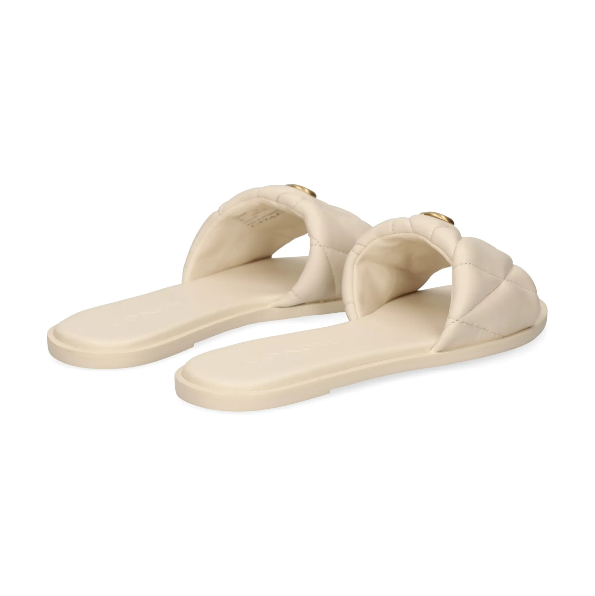 COACH Sandalias planas de Mujer CCM04 CHALK