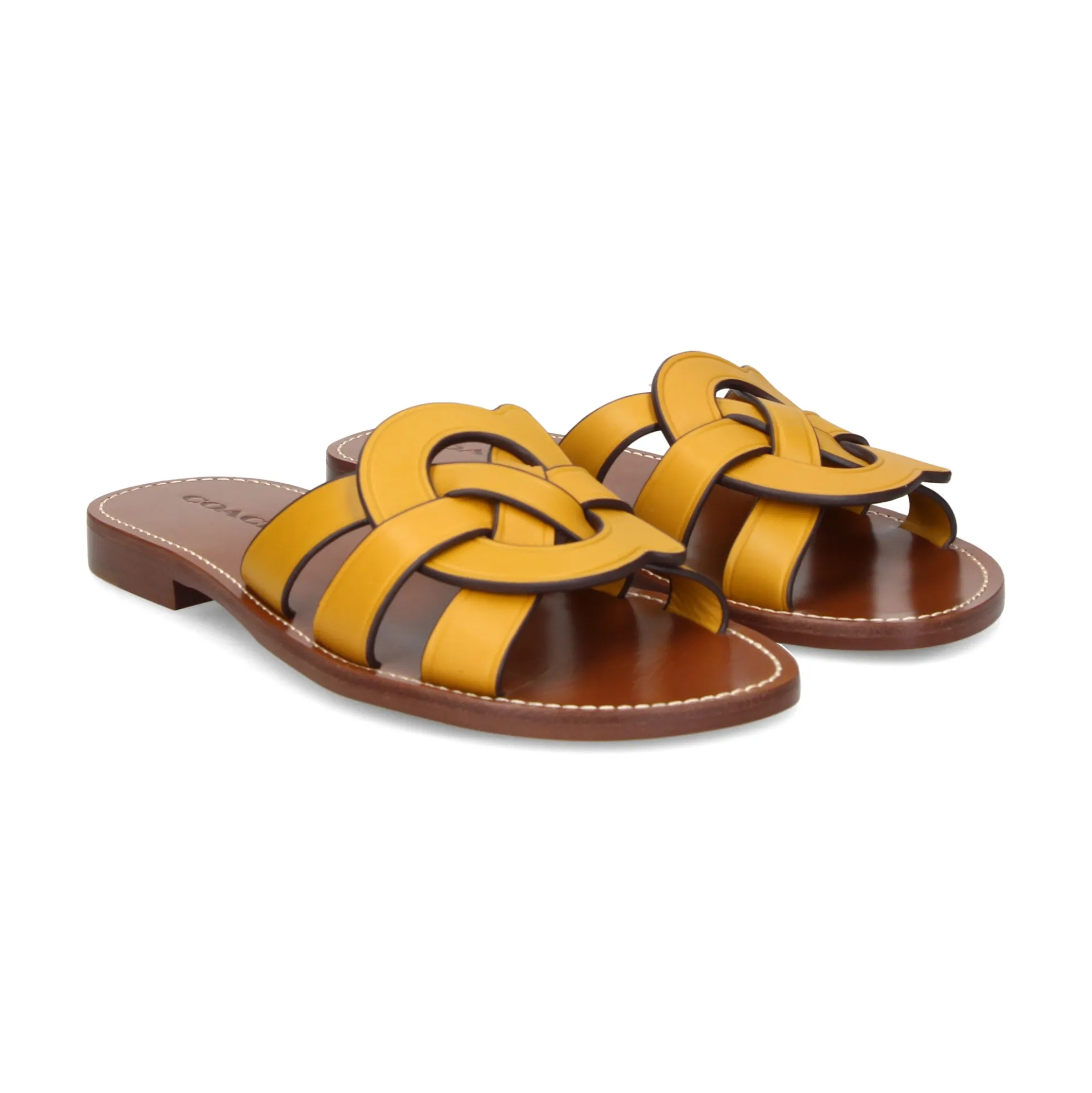 COACH Sandalias planas de Mujer CI222 yellow gold