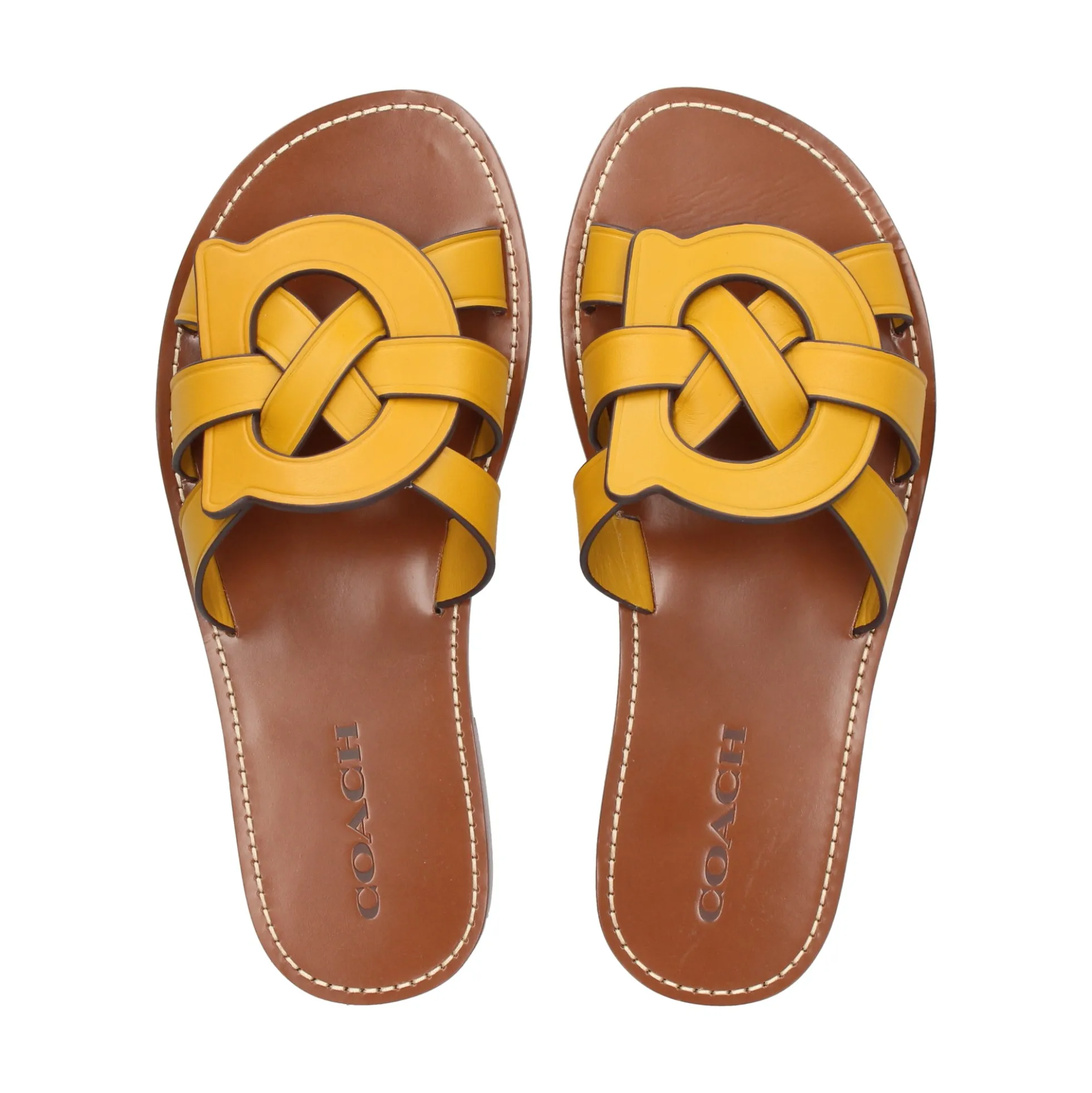COACH Sandalias planas de Mujer CI222 yellow gold