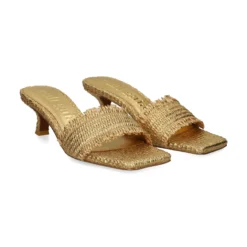 CULT GAIA Sandalias con tacón de Mujer SD3266RF2984 ORO