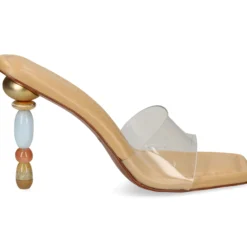 CULT GAIA Sandalias con tacón de Mujer SD3466PU3557 Clear Bauble