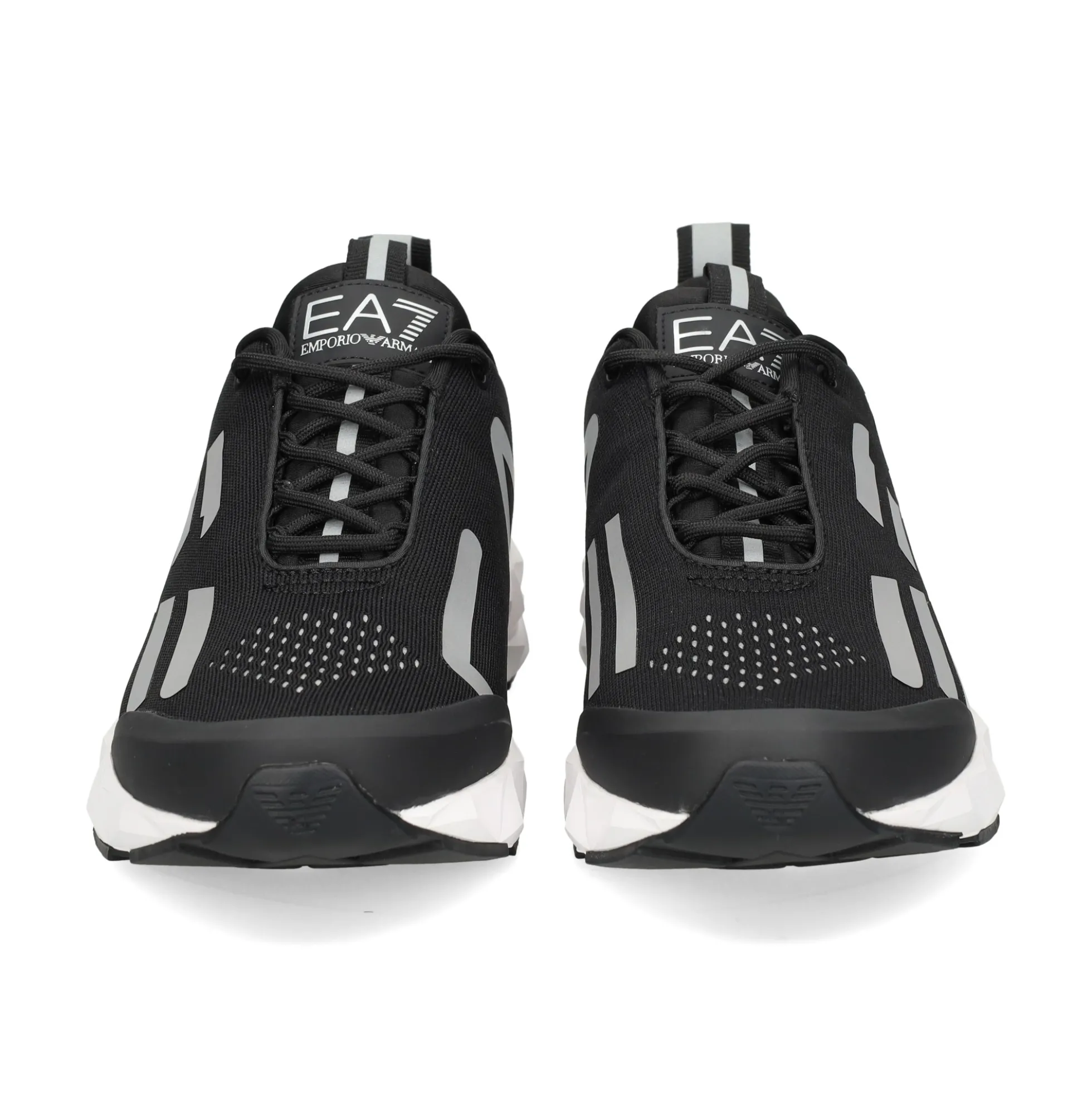 EA7 Zapatillas de Hombre X8X033 N629 BLACK+SILV