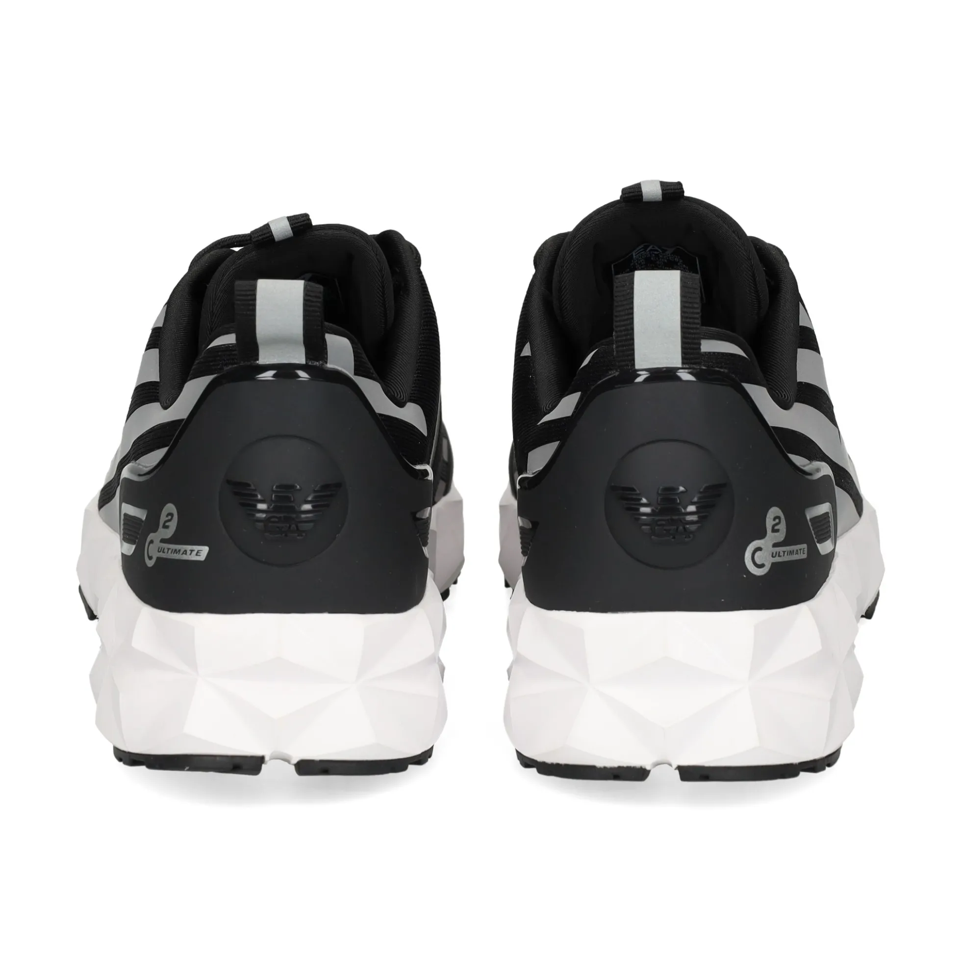 EA7 Zapatillas de Hombre X8X033 N629 BLACK+SILV
