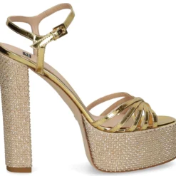 ELISABETTA FRANCHI Sandalias con plataforma de Mujer SA07L37E2 610 ORO