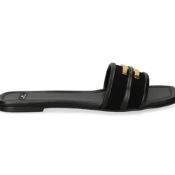 ELISABETTA FRANCHI Sandalias planas de Mujer SA72L61E2 110 NEGRO