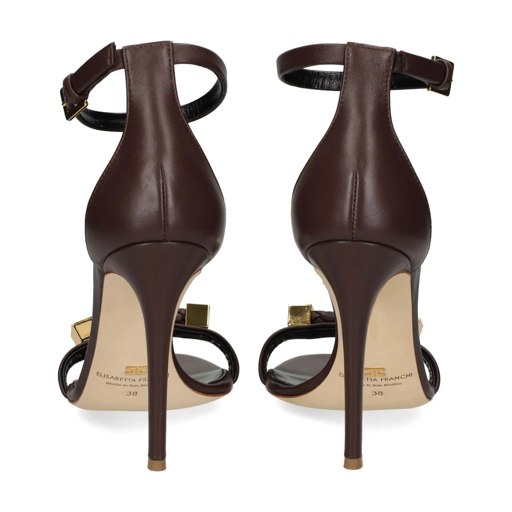 ELISABETTA FRANCHI Sandalias con tacón de Mujer SA12L61E2 644 CACAO