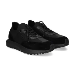 EMPORIO ARMANI Zapatillas de Hombre EM003739 MC005 BLACK+BLA
