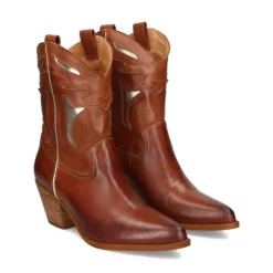 EXE Botas con tacón de Mujer CESAR-700 CAMEL PLATINO