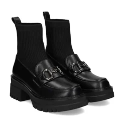 EXE Botines con tacón de Mujer B079-H227 NEGRO