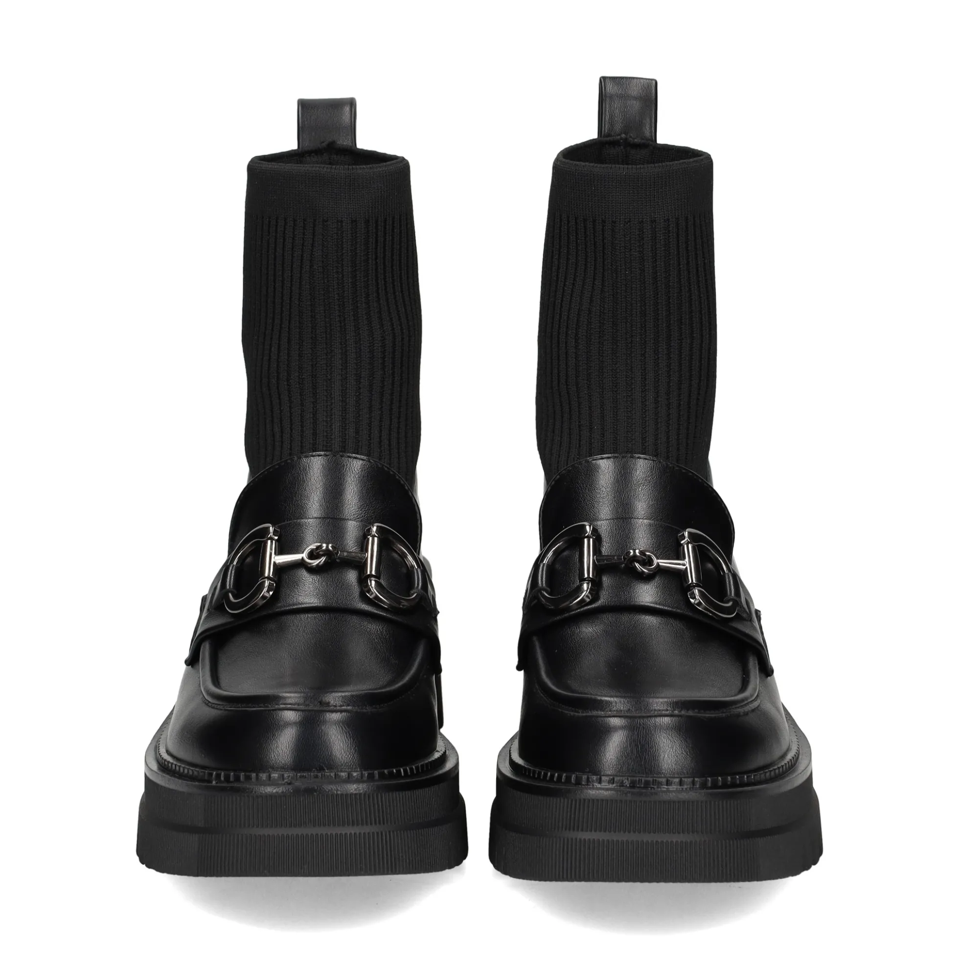 EXE Botines con tacón de Mujer B079-H227 NEGRO