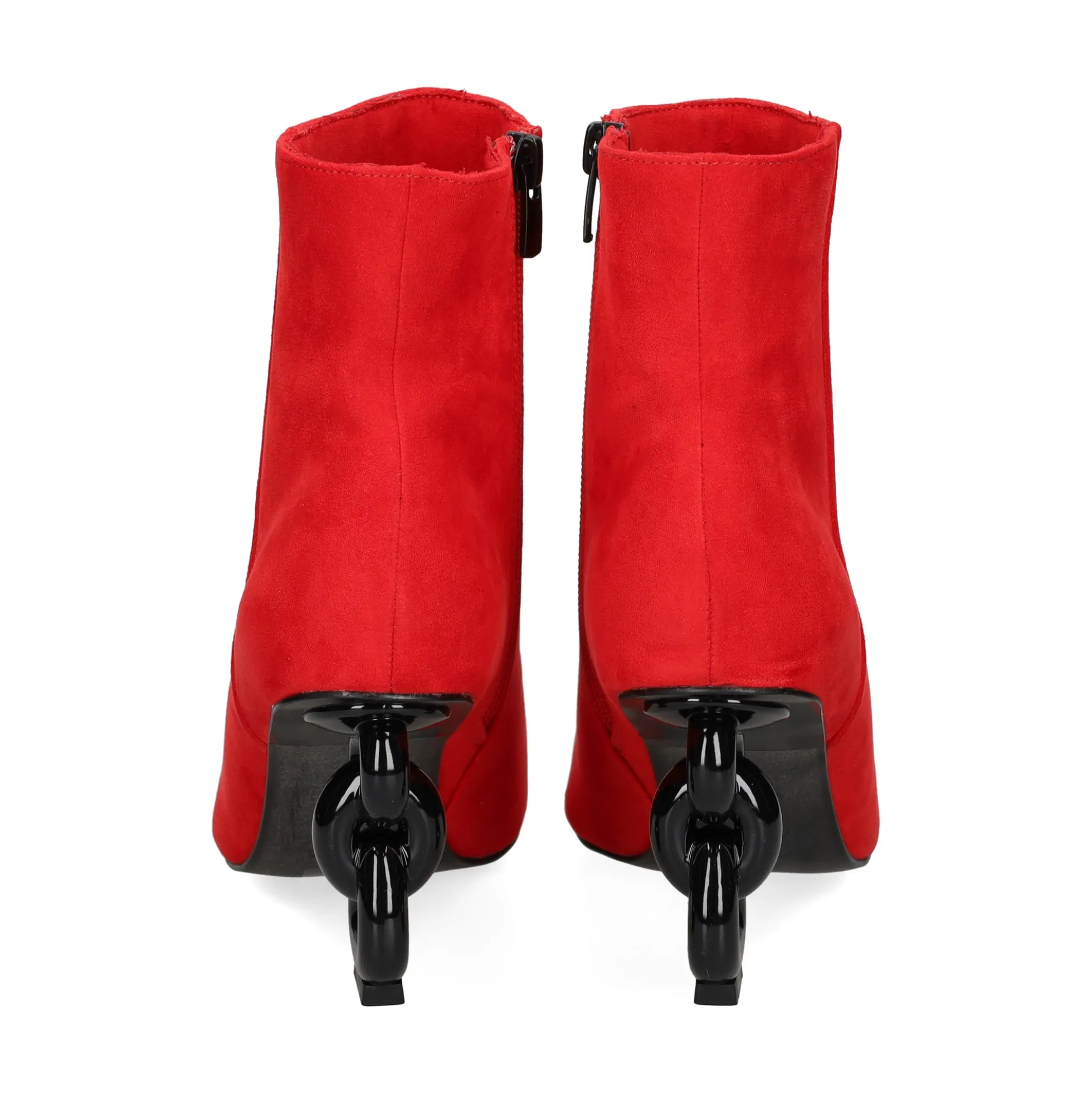 EXE Botines con tacón de Mujer SAMANTHA-810 ROJO