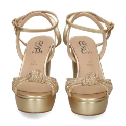 EXE Sandalias con plataforma de Mujer OPHELIA-623 ORO