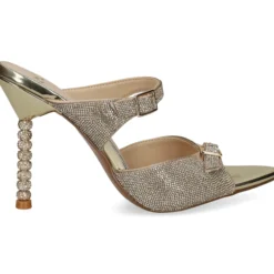 EXE Sandalias con tacón de Mujer JOY-700 ORO