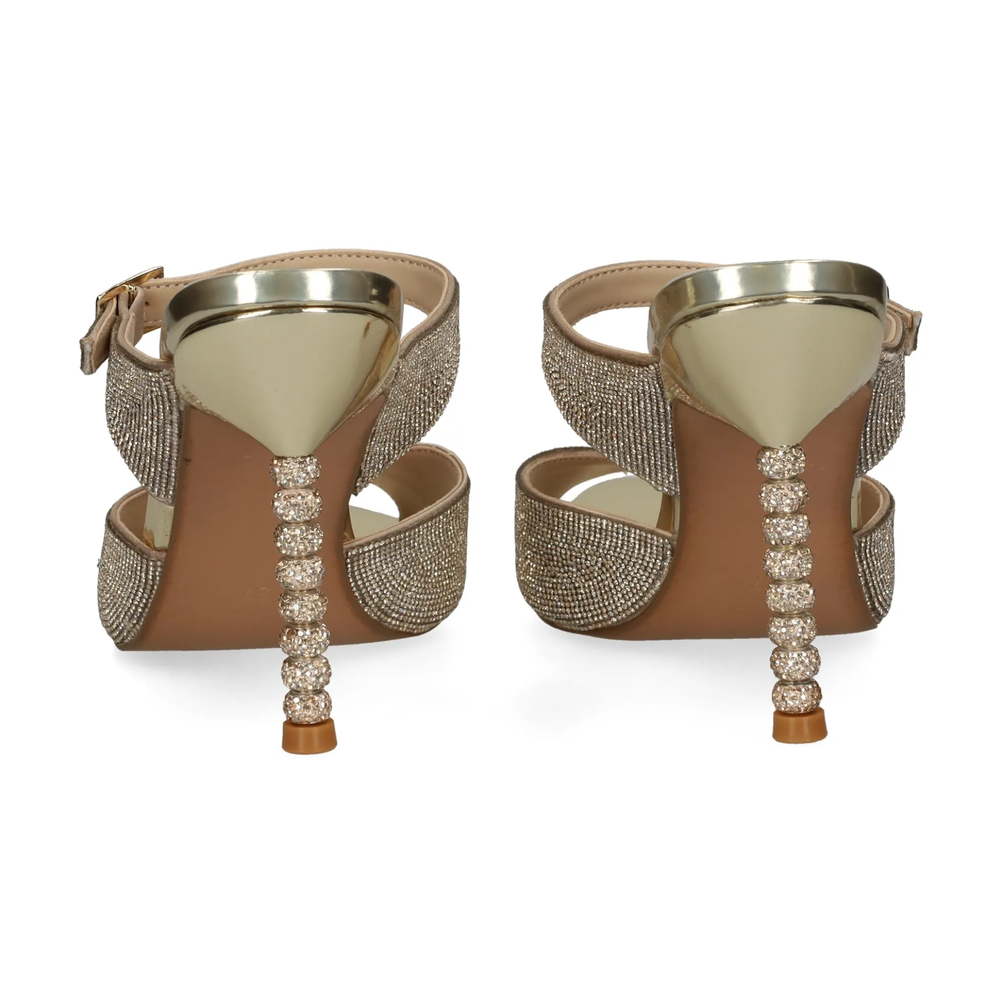 EXE Sandalias con tacón de Mujer JOY-700 ORO