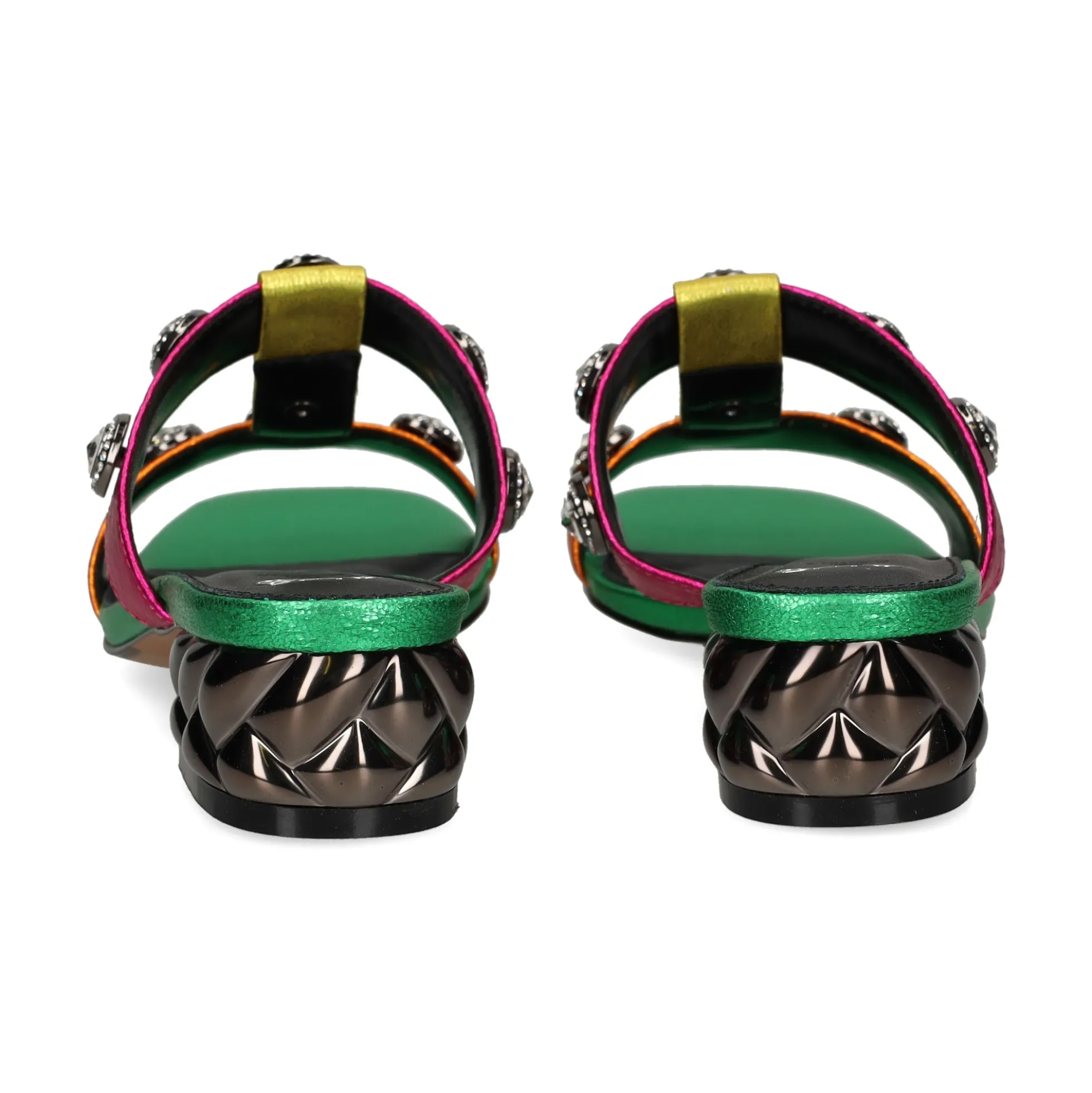 EXE Sandalias con tacón de Mujer KATY-414 MULTICOLOR