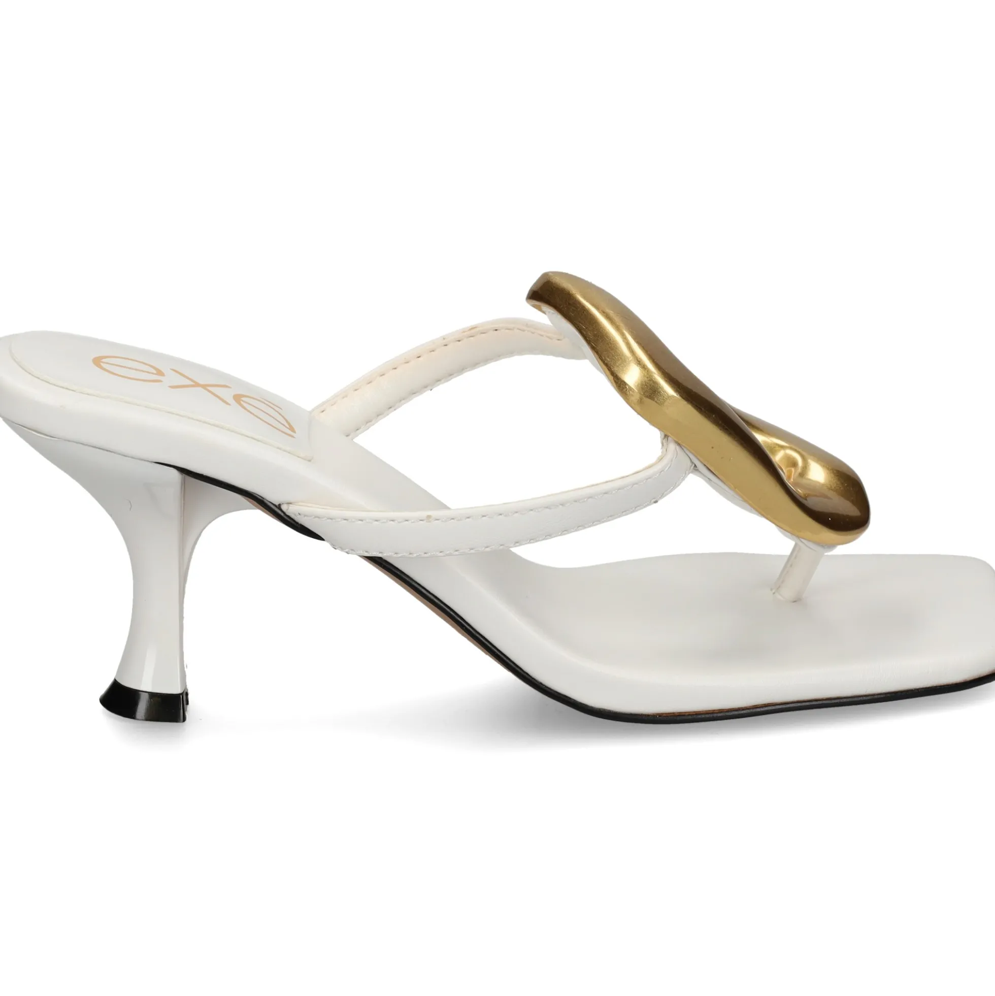 EXE Sandalias con tacón de Mujer SISSY-895 BLANCO