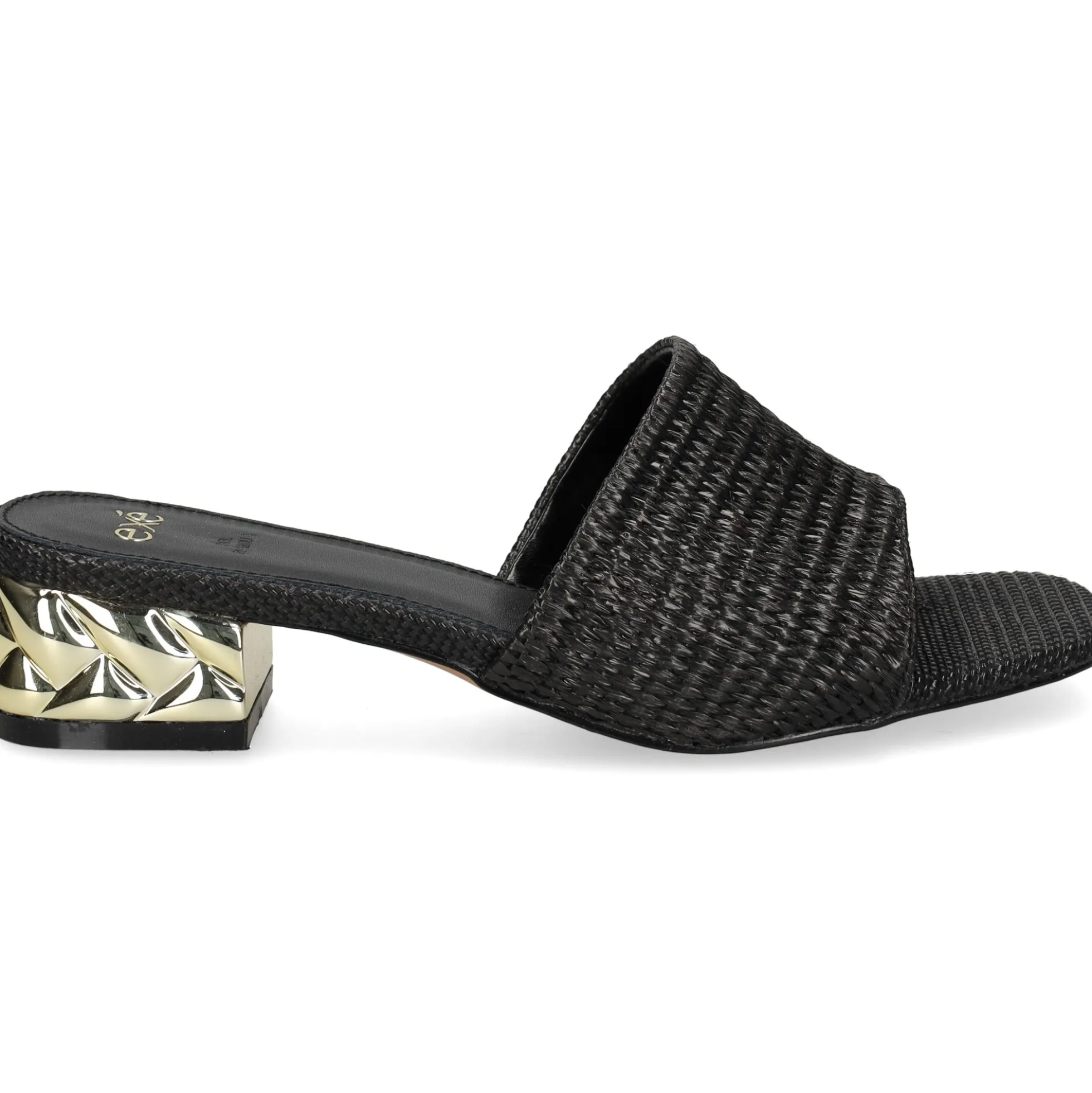 EXE Sandalias con tacón de Mujer KATY-400 NEGRO