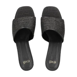 EXE Sandalias con tacón de Mujer KATY-400 NEGRO
