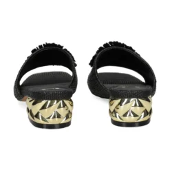 EXE Sandalias con tacón de Mujer KATY-424 NEGRO