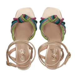 EXE Sandalias con tacón de Mujer GINGER-493 MULTICOLOR