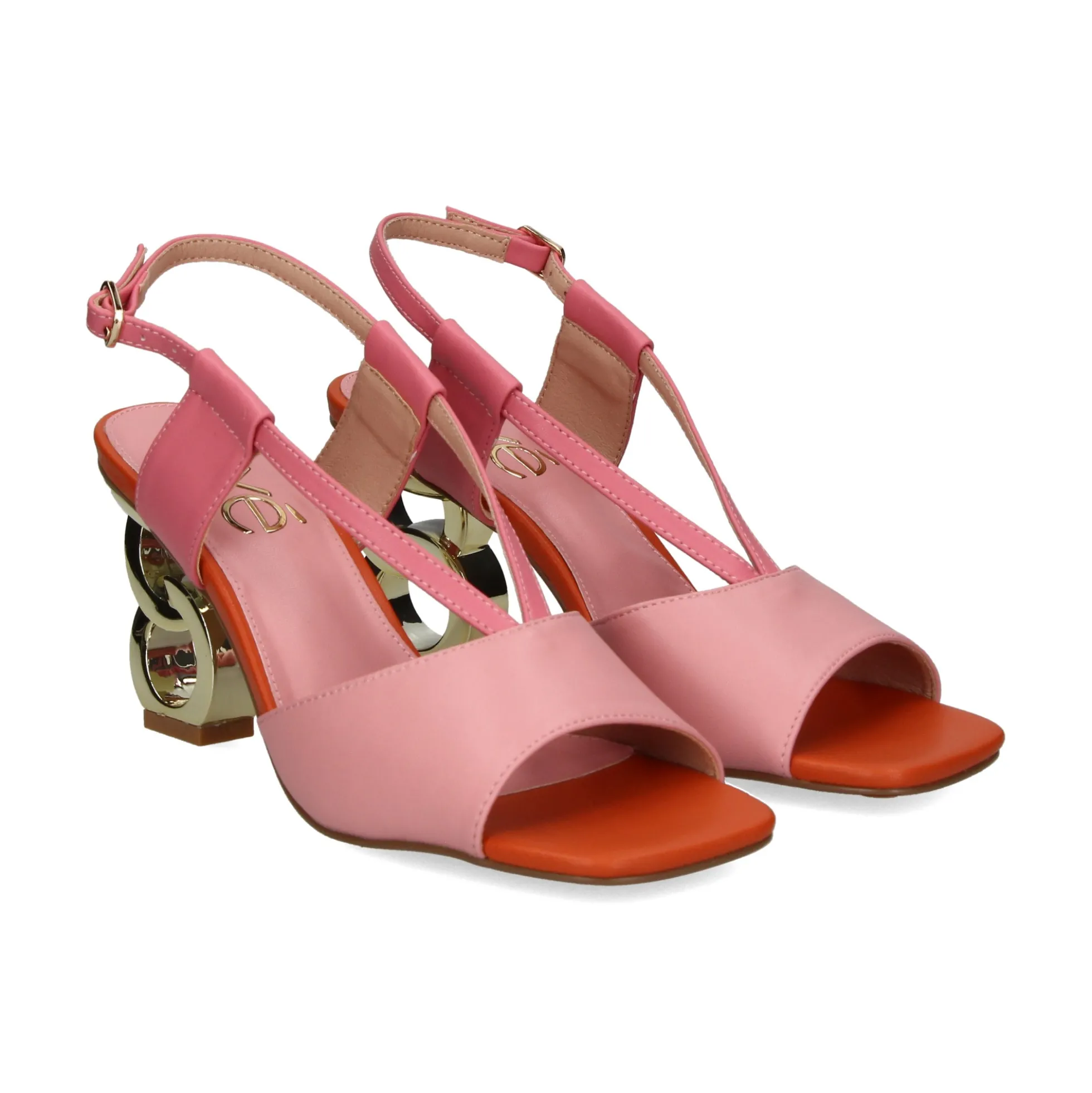 EXE Sandalias con tacón de Mujer LILIAN-164 ROSA