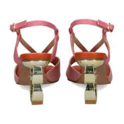 EXE Sandalias con tacón de Mujer LILIAN-164 ROSA