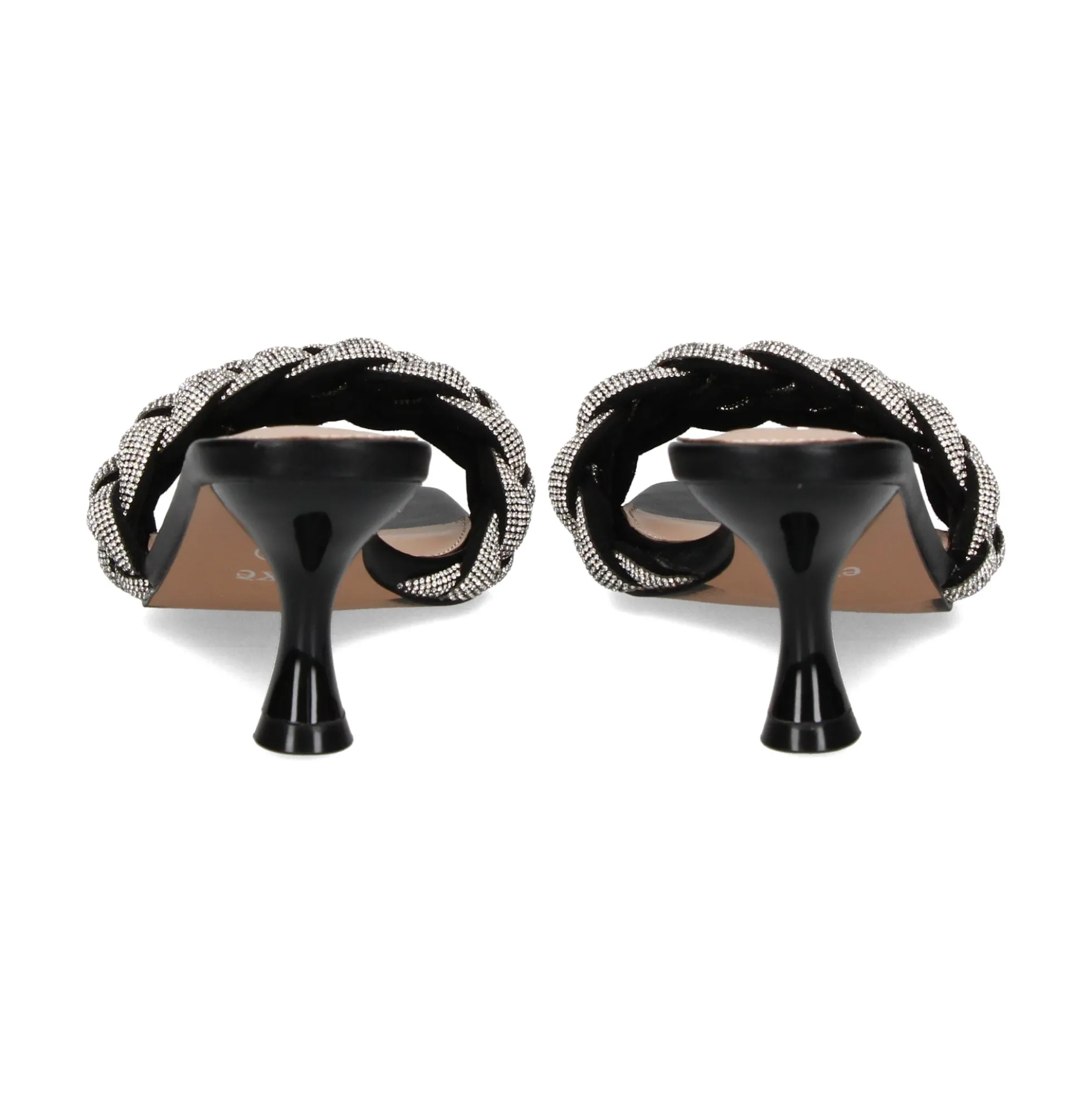 EXE Sandalias con tacón de Mujer JENIFER-040 NEGRO