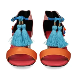 EXE Sandalias con tacón de Mujer LUISA-210 PINK ORANGE