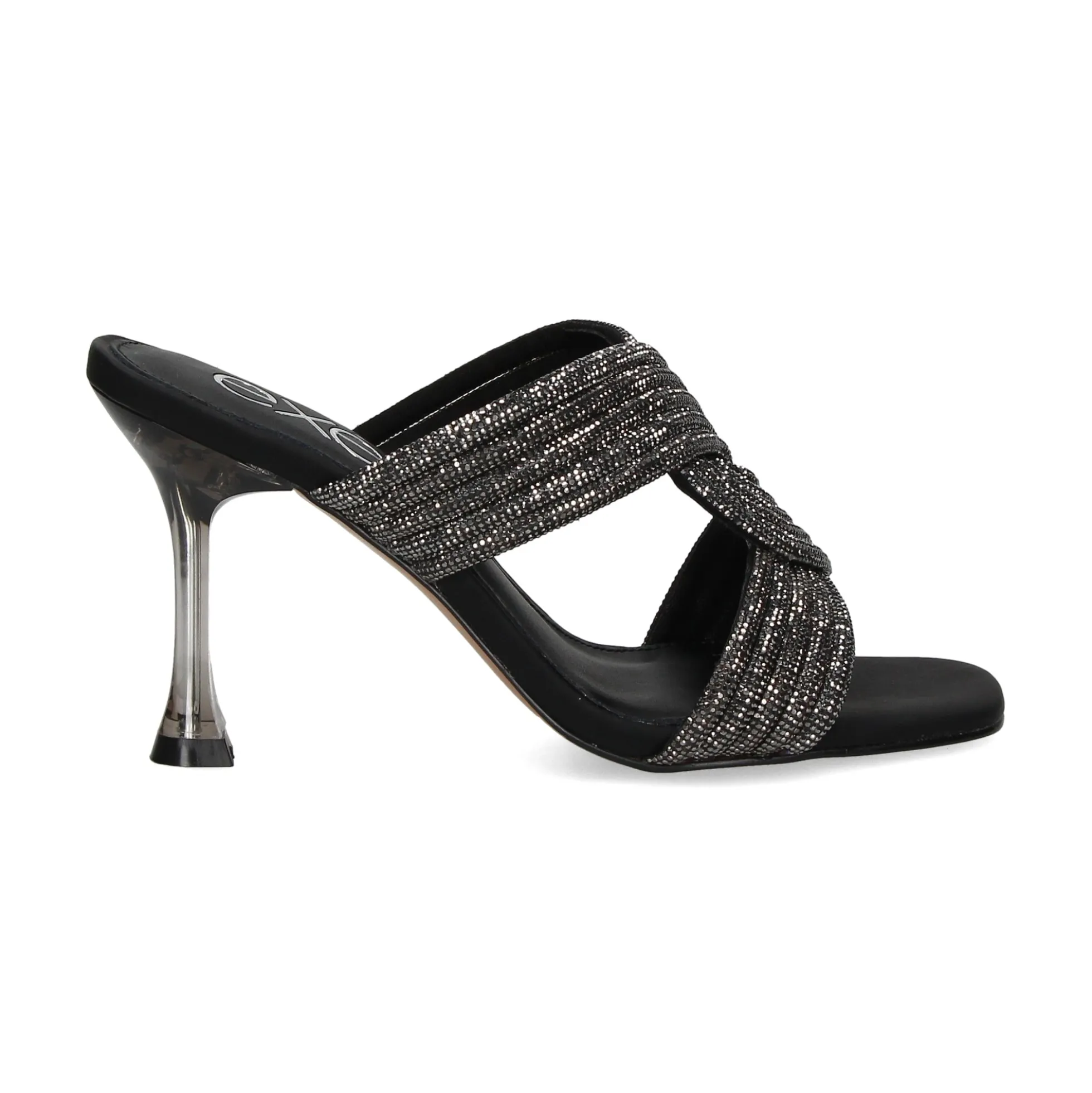 EXE Sandalias con tacón de Mujer LILY-421 NEGRO