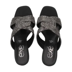 EXE Sandalias con tacón de Mujer LILY-421 NEGRO