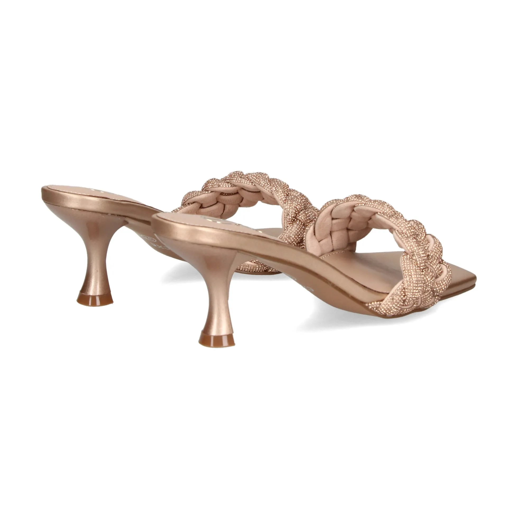 EXE Sandalias con tacón de Mujer JENIFER-040 PINK GOLD