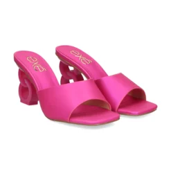 EXE Sandalias con tacón de Mujer LILIAN-160 604 FUCSIA