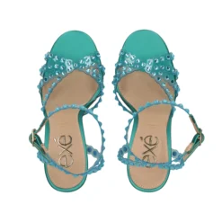 EXE Sandalias con tacón de Mujer JENNY-915 AGUA
