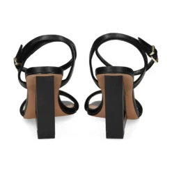 EXE Sandalias cuña de Mujer ELYSIA-391 NEGRO