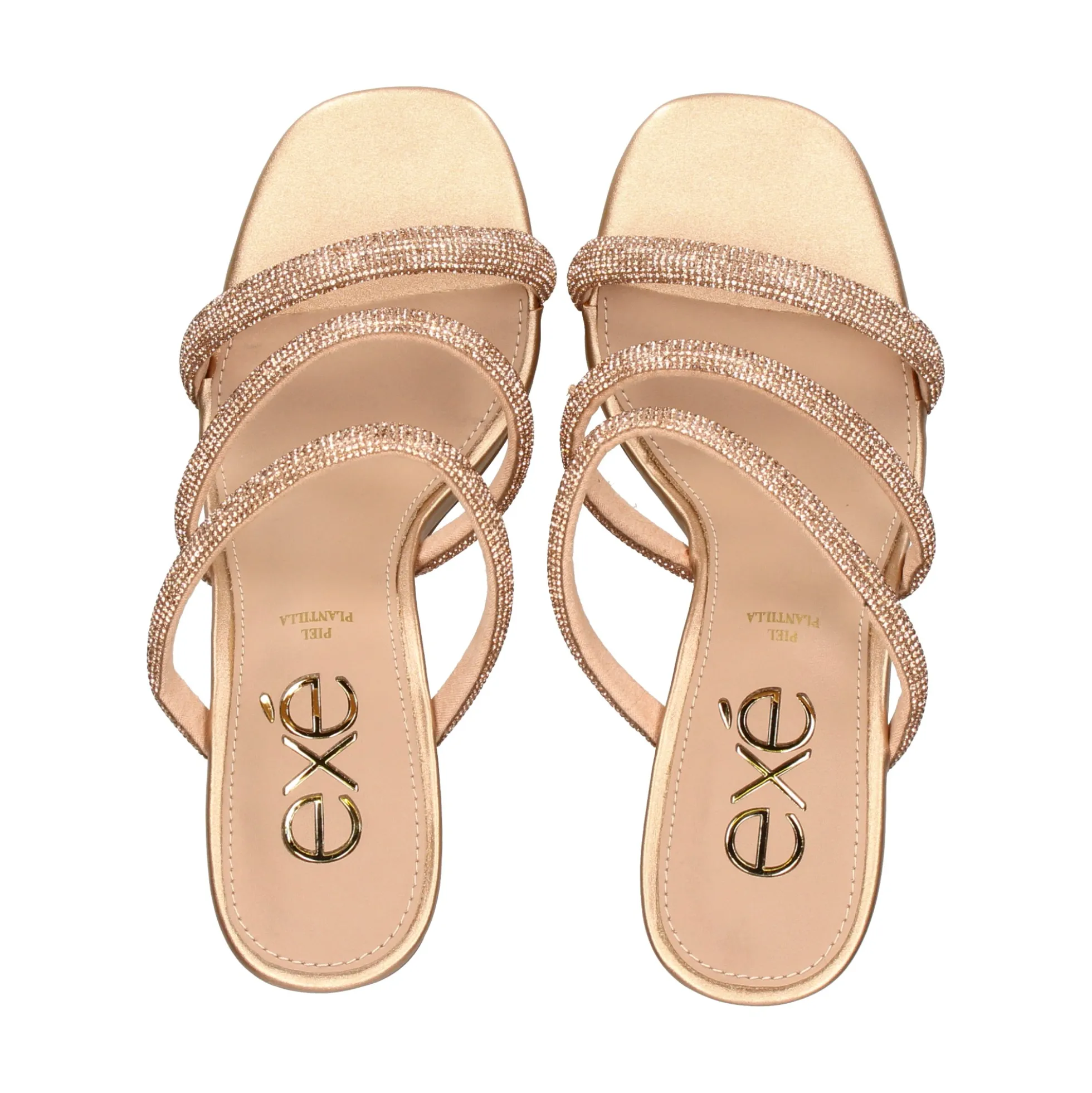 EXE Sandalias cuña de Mujer MAGGIE-822 PINK GOLD