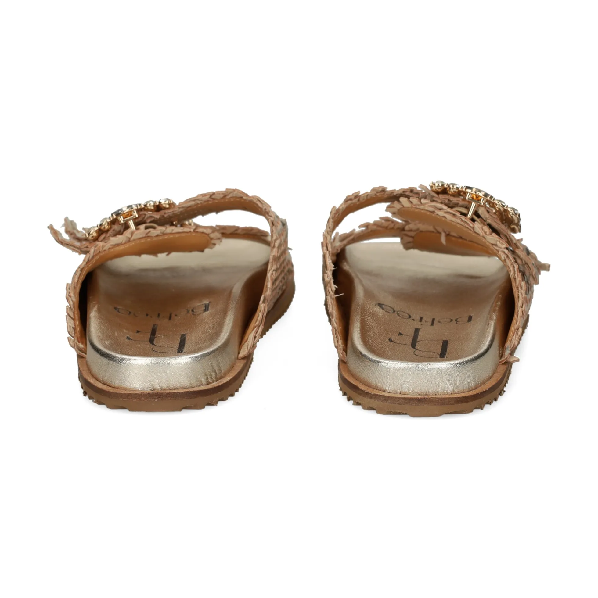 EXE Sandalias planas de Mujer VICKY-271 ORO