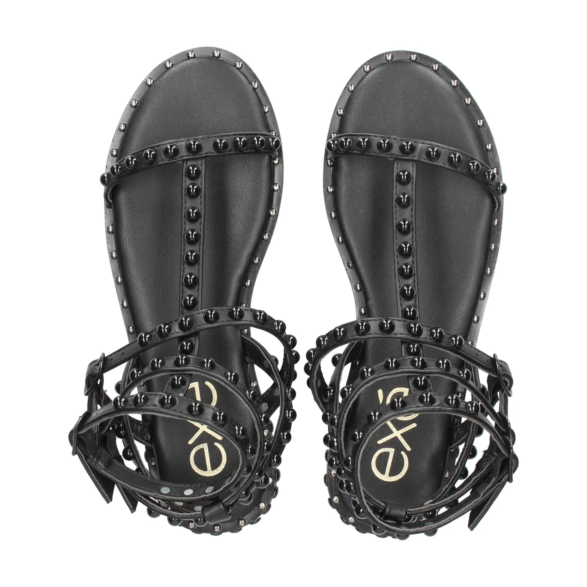 EXE Sandalias planas de Mujer VF239D-78 NEGRO